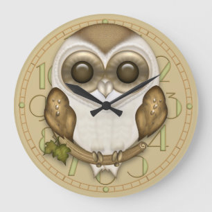 Barney The Barn Owl Wall Clock