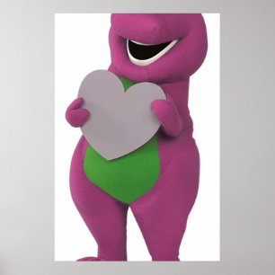 Barney with Heart Poster