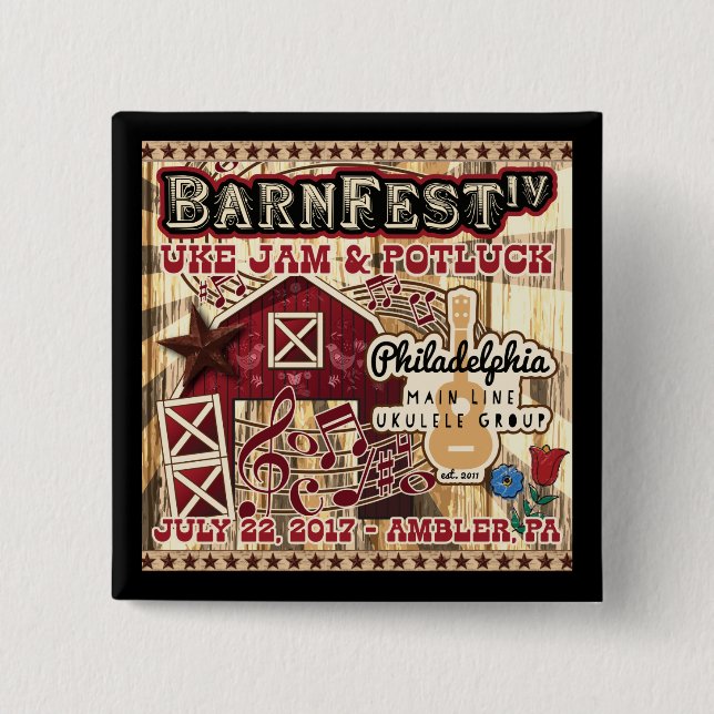Barnfest IV Souvenir Button (Front)