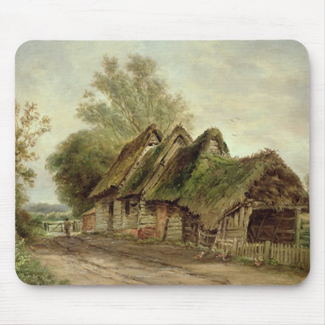 Barns at Flatford (oil on canvas) Mouse Pad (Front)