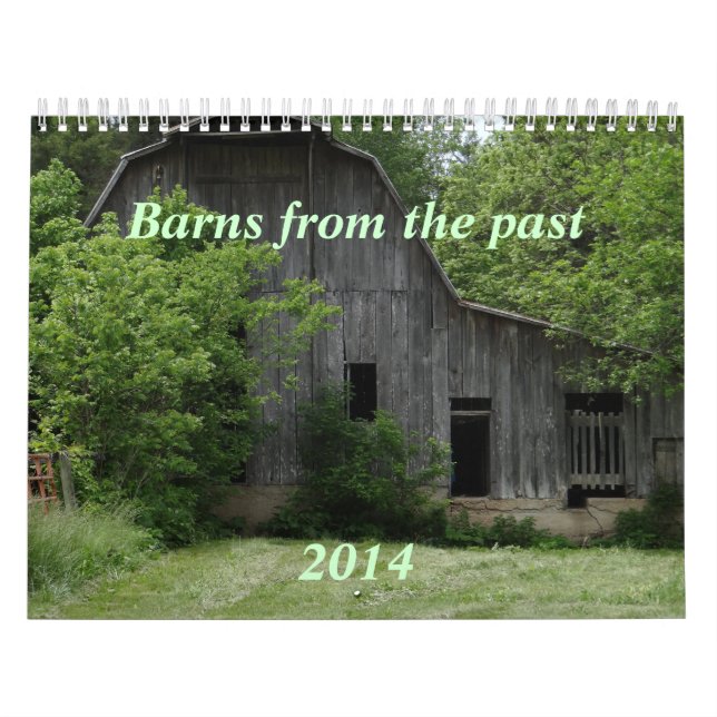 Barns of the Past Calendar- personalise Calendar (Cover)