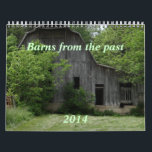 Barns of the Past Calendar- personalise Calendar<br><div class="desc">Old barns hold a special interest for many people and draw memories of life from the past. You can personalise this calendar if you wish by noting special occasions, family birthdays etc... .. Go to my VINTAGE MEMORIES SECTION to see matching greeting cards {you can customise for any occasion} coffee...</div>