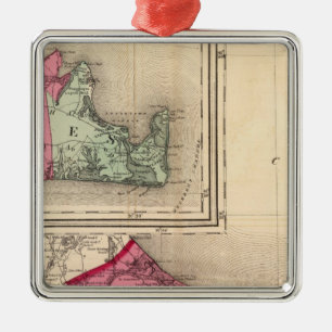 Barnstable, Dukes, Nantucket counties Metal Tree Decoration