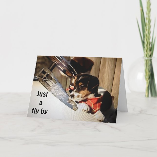 BARNSTORMING RUSSELL TERRIORS SAY HAPPY 40th Card (Front)