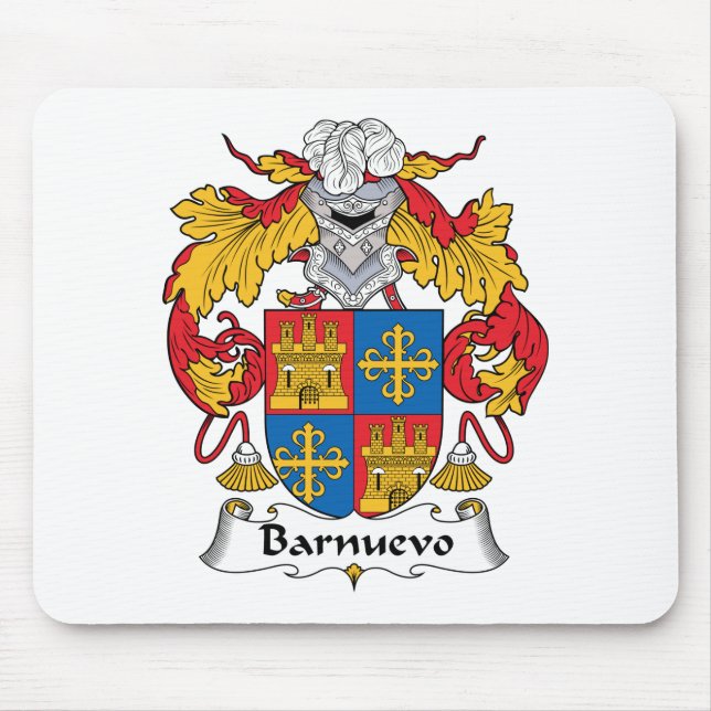 Barnuevo Family Crest Mouse Pad (Front)