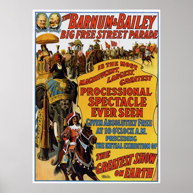 Barnum & Bailey Circus Poster (Front)