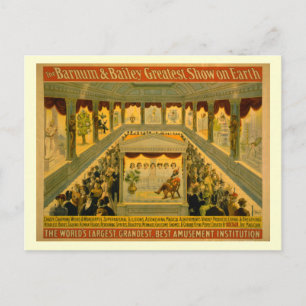 Barnum & Bailey Circus Poster Postcard