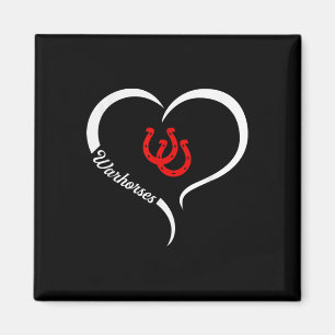 Barnwell Warhorses Logo Half Heart Slogan Hs Magnet