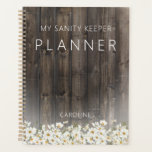 Barnwood and Daisies Rustic Planner<br><div class="desc">This fun,  rustic planner features barnwood and a field of daisies. Created by Simply Farmhouse Press.</div>