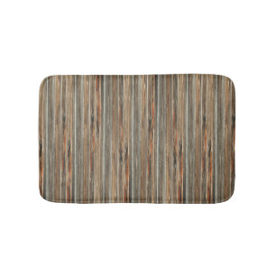 Barnwood Print Rustic Country Western Bath Mat