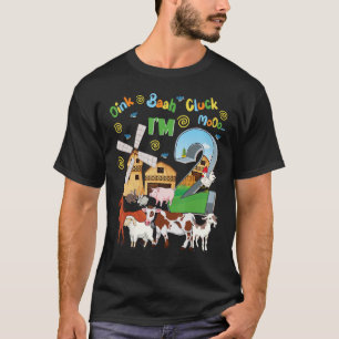 Barnyard 2nd Birthday Farm Animals 2 Years Old Far T-Shirt