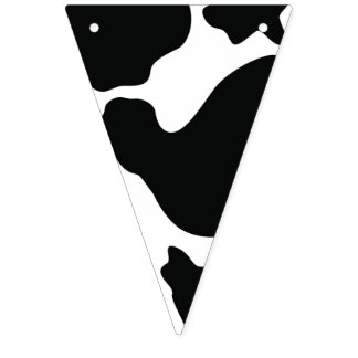 Barnyard Animal - Cow Pattern - Wild West - Farm Bunting