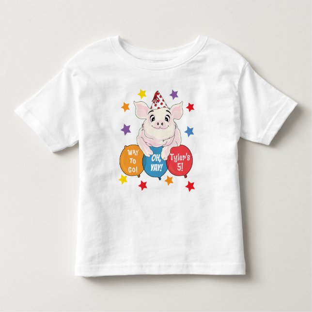 Barnyard Animals Birthday Party Toddler T-Shirt (Front)