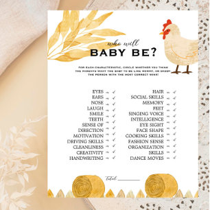 Barnyard Animals - Who Will Baby Be? Game