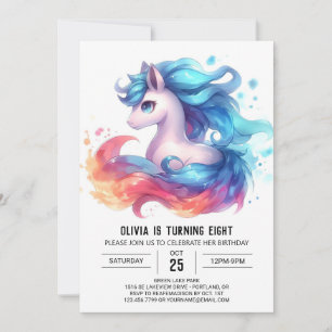 Barnyard Custom Horse Birthday Invitation