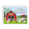 Barnyard Farm Animals Birthday Party Invitations