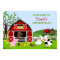 Barnyard Farm Animals Birthday Poster