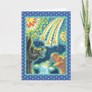 BARNYARD FARM ANIMALS ON FOURTH OF JULY Funny Cute Holiday Card