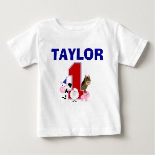 Barnyard First Birthday Shirt