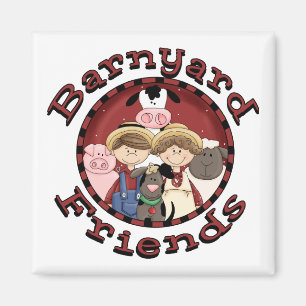 Barnyard Friends Tshirts and Gifts Magnet