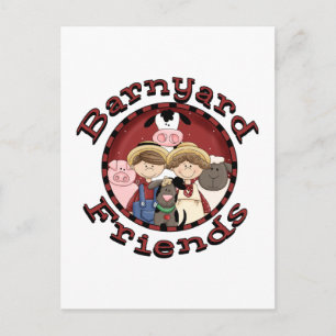 Barnyard Friends Tshirts and Gifts Postcard