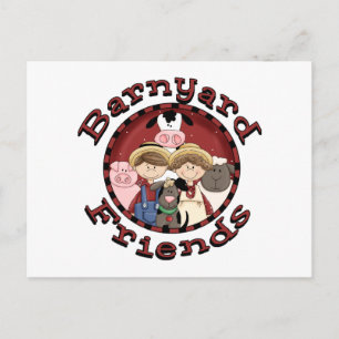 Barnyard Friends Tshirts and Gifts Postcard