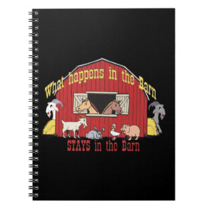 Barnyard Goat Spiral Notebook