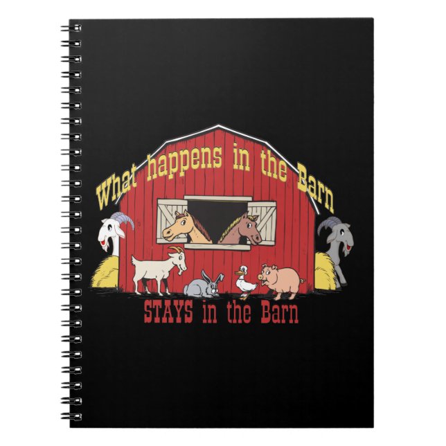 Barnyard Goat Spiral Notebook (Front)