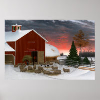 Barnyard in Winter