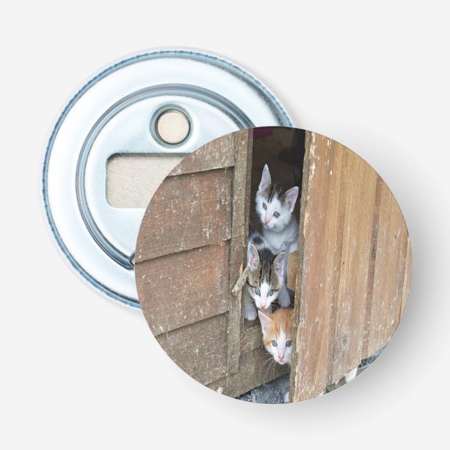 Barnyard Kittens Bottle Opener (Front)