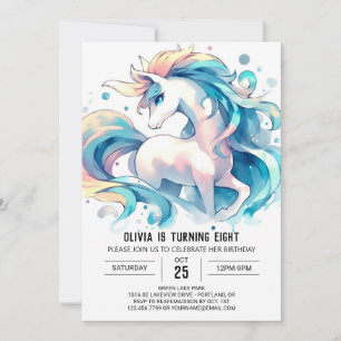 Barnyard Printable Horse Birthday Invitation