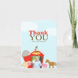 Barnyard Thank You Card