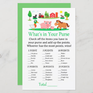 Barnyard What's in your purse game