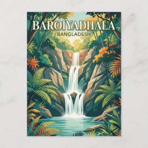 Baroiyadhala National Park Bangladesh Postcard