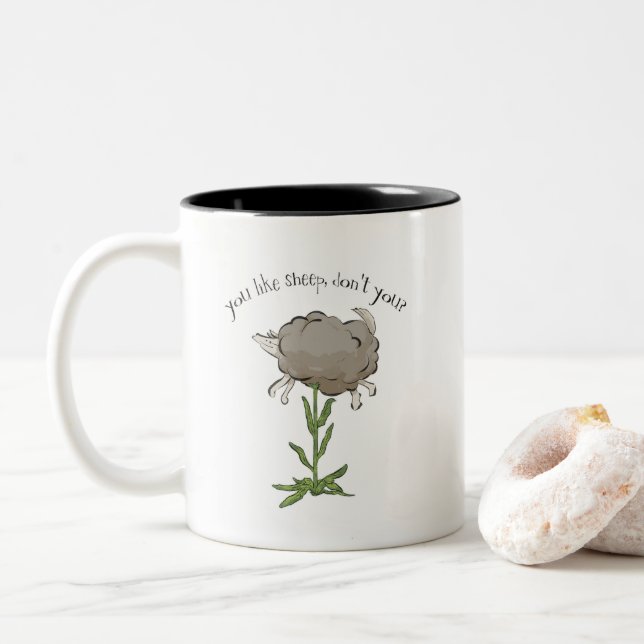 Barometz?Mag Two-Tone Coffee Mug (With Donut)