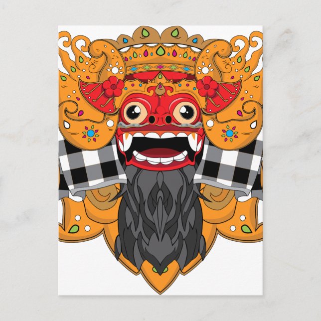 Barong Bali Postcard (Front)