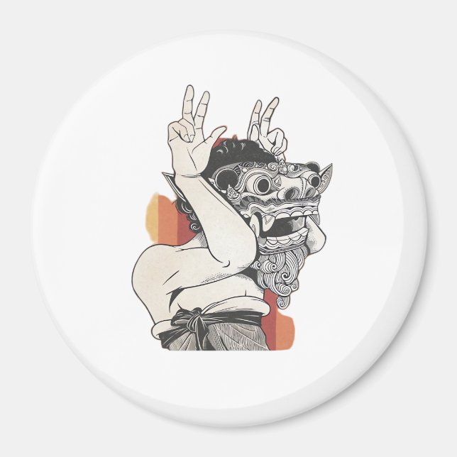 Barong Peekaboo Magnet (Front)