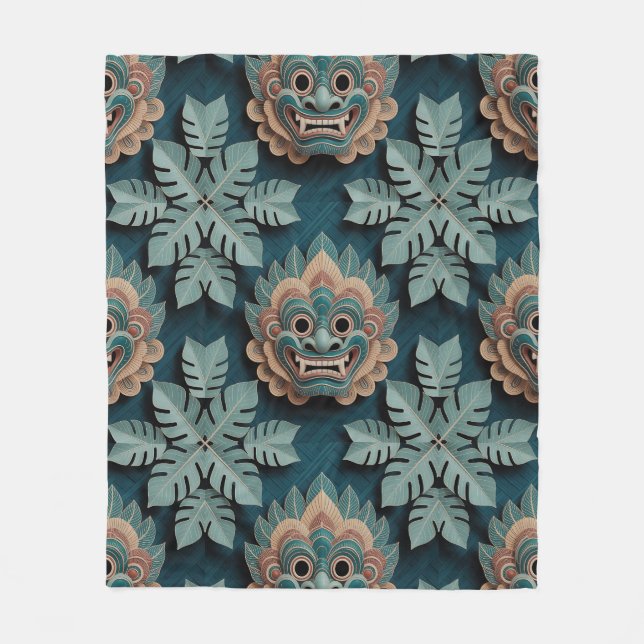 Barong Shadow Weave Fleece Blanket (Front)