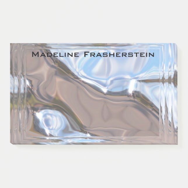 Baronne Elegant Professional Monogram Post-it Notes (Front)