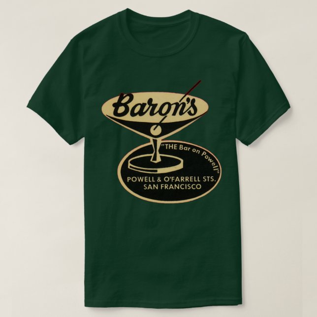 Barons Bar T-Shirt (Design Front)