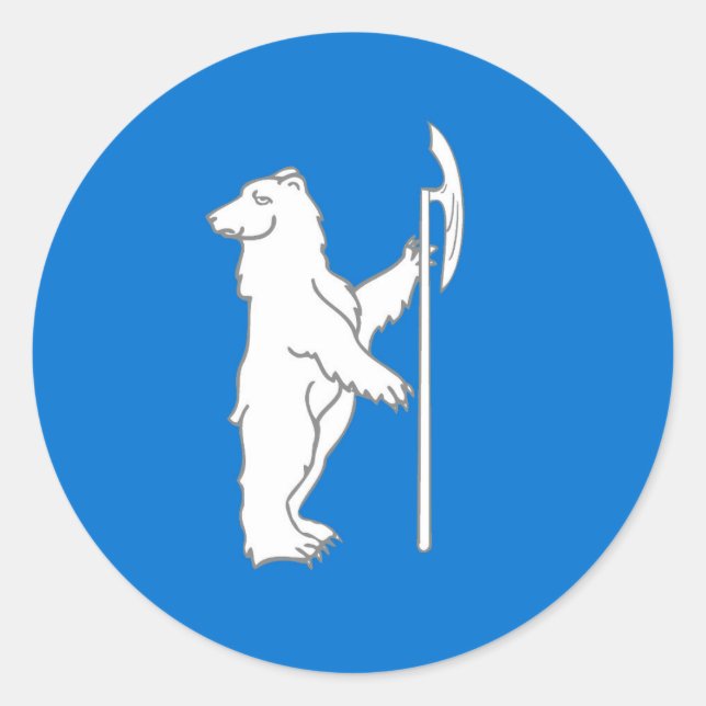 Barony of Bjornsborg Populace Badge Classic Round Sticker (Front)