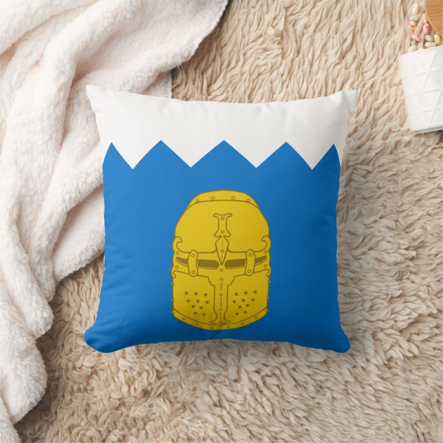 Barony of Bronzehelm Populace Badge Throw Pillow (Blanket)