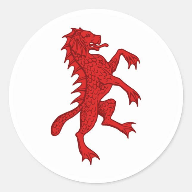 Barony of Dun Carraig Populace Badge Classic Round Sticker (Front)