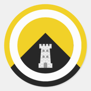 Barony of Endewearde Populace Badge Classic Round Sticker