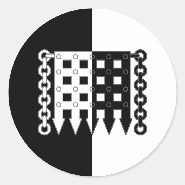 Barony of Lions Gate Populace Badge Classic Round Sticker (Front)