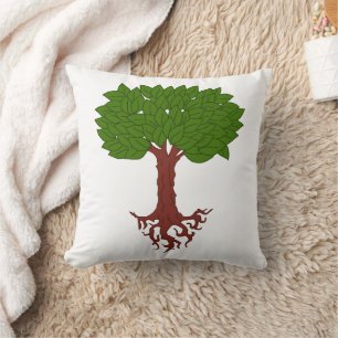 Barony of Madrone Populace Badge Throw Pillow