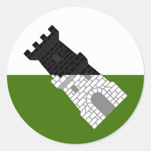 Barony of Settmour Swamp Populace Badge Classic Ro Round Sticker