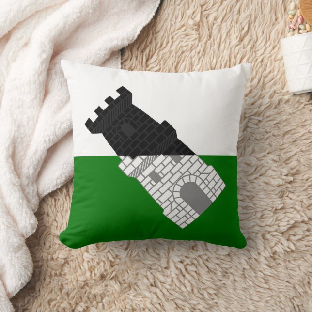 Barony of Settmour Swamp populace badge Throw Pill Cushion (Blanket)