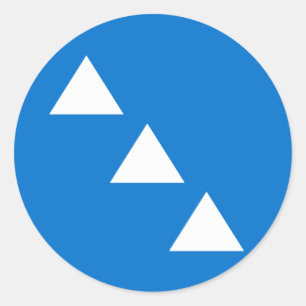 Barony of Three Mountains Populace Badge Classic Round Sticker