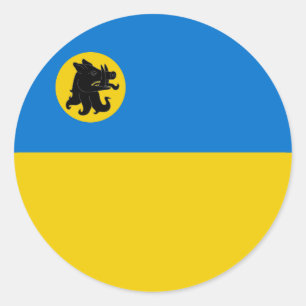 Barony of Tir Ysgithr Populace Badge Classic Round Sticker